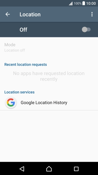 Press the indicator to turn the function on or off.