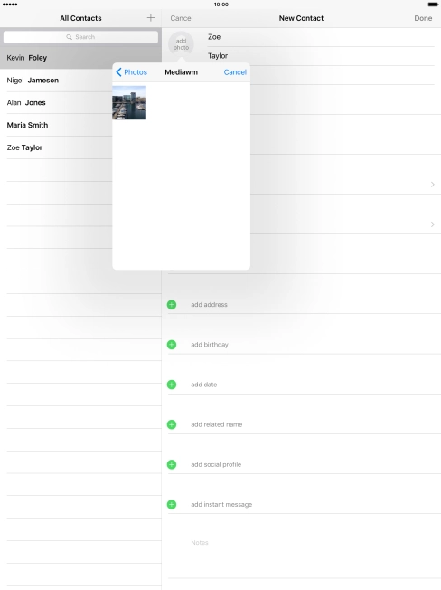 Press the required picture.