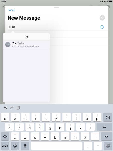 Press the required contact.