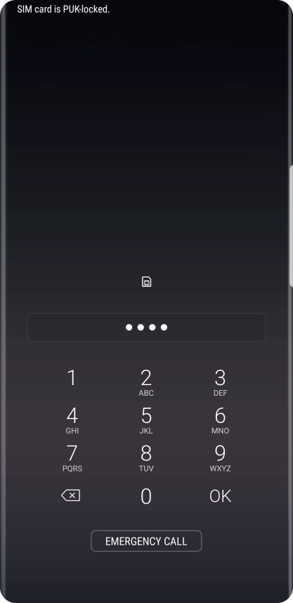 If you're asked to key in your PIN, do so and press OK.