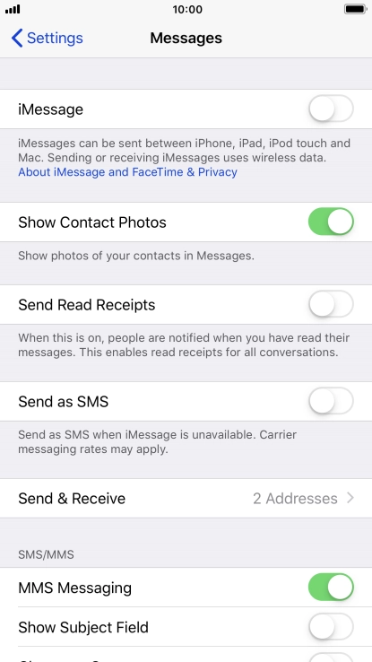 Press the Home key to return to the home screen.