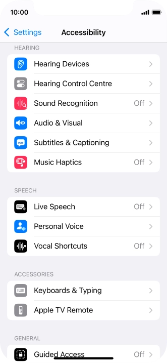 Press the required category below 