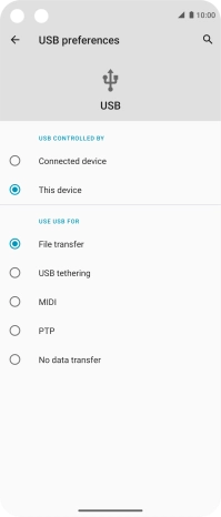Press File transfer.