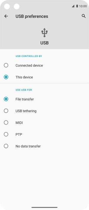 Press File transfer.