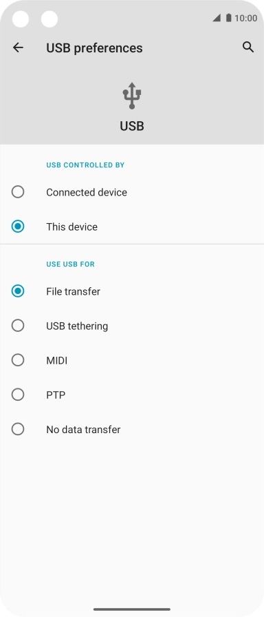 Press File transfer.