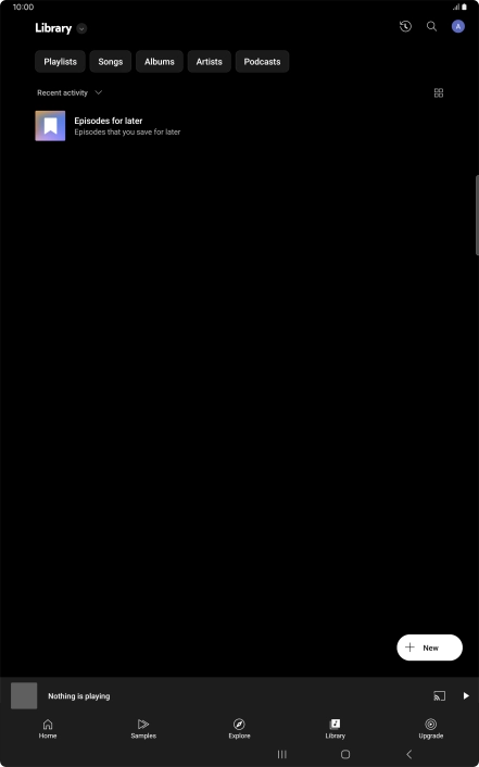 Press the drop down list.
