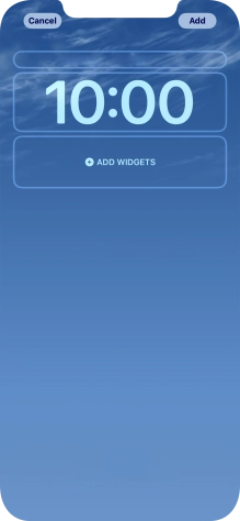 To customise the way the lock screen date is displayed, press the date widget and follow the instructions on the screen to select the required widget display mode.