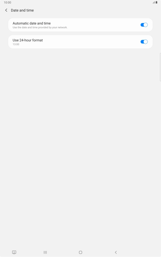 Press the Home key to return to the home screen.