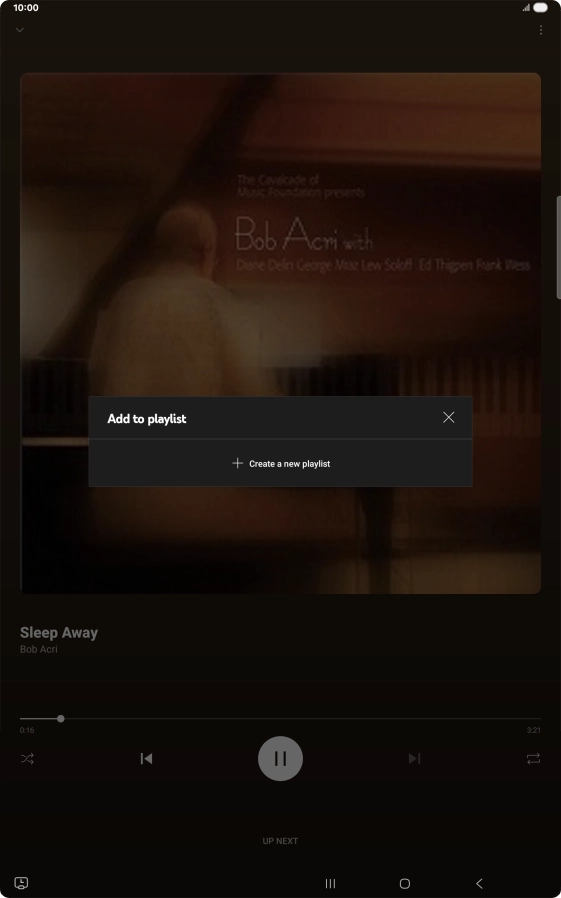 Press Create a new playlist.