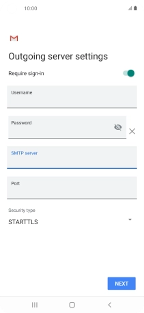 Press the field below 