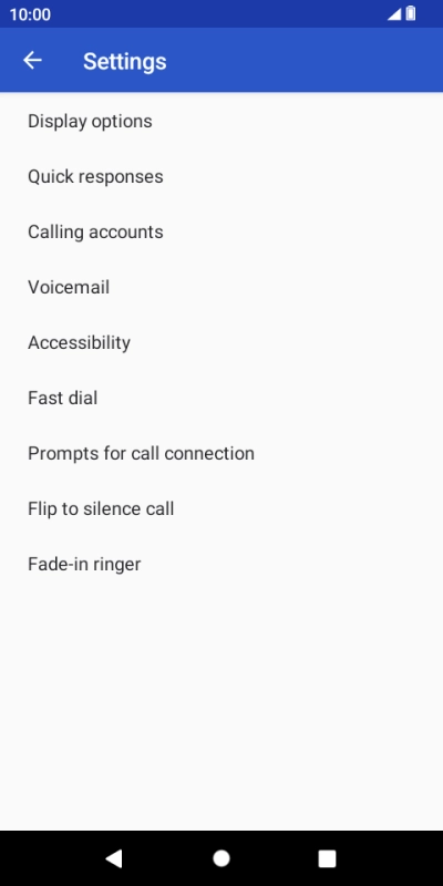 Press Calling accounts.