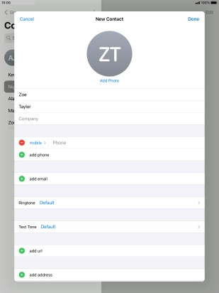 Press Phone and key in the required phone number.