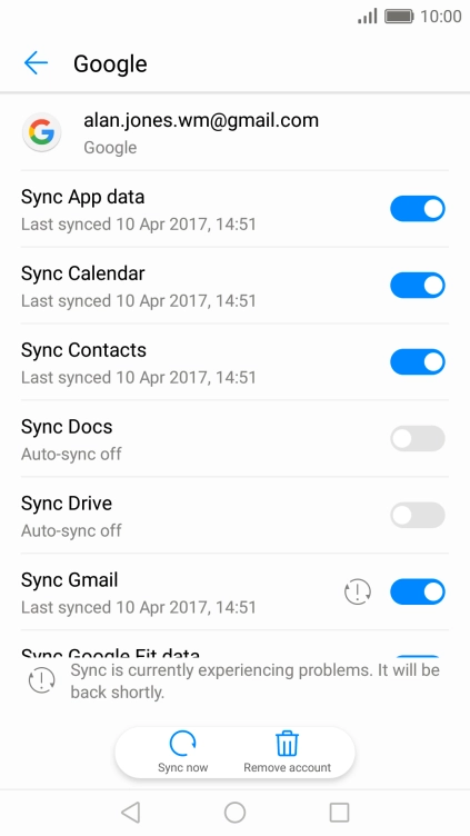 Press the Home key to return to the home screen.