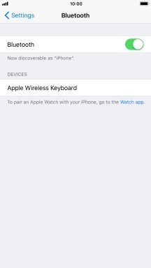 Press the required Bluetooth device and follow the instructions on the screen to pair the device with your phone.