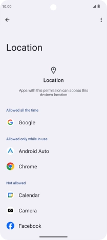 Press the required app.