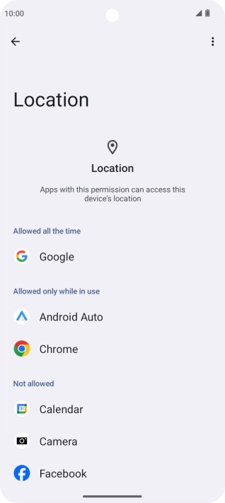 Press the required app.