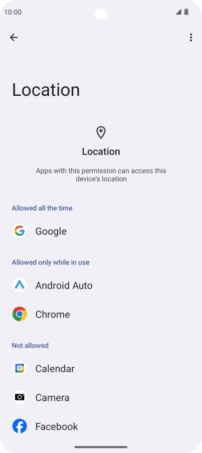 Press the required app.