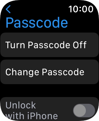 Press Turn Passcode Off and key in the current lock code.