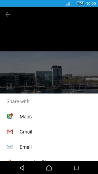 Slide your finger upwards on the screen.