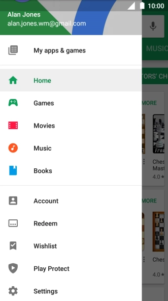 Press My apps & games.