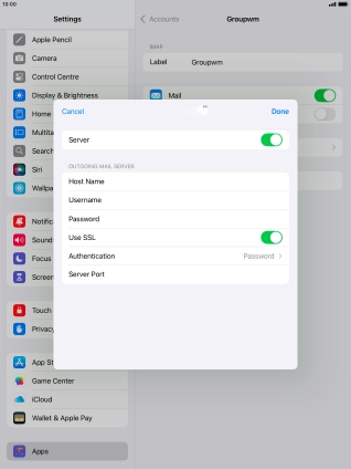 Press Authentication.