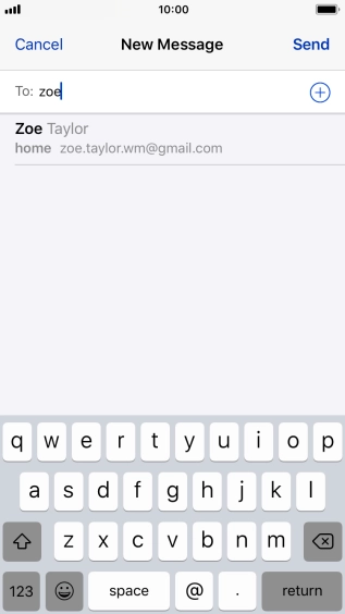 Press the required contact.