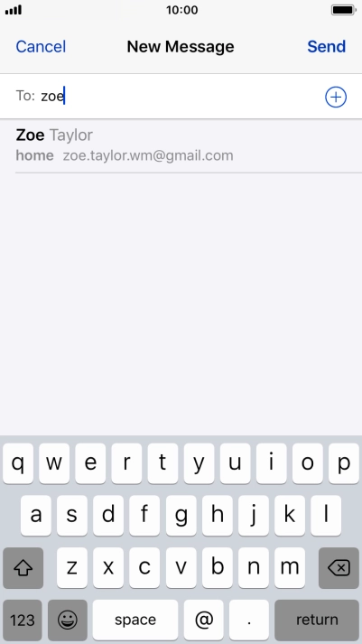 Press the required contact.