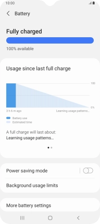 Press Power saving mode.