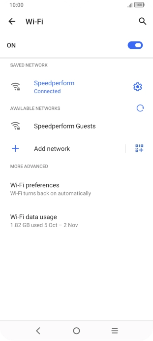 Press the Home key to return to the home screen.