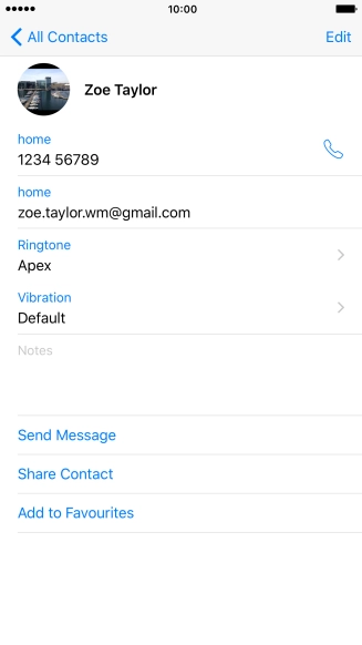 Press the Home key to return to the home screen.