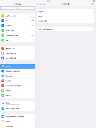 Press the Home key to return to the home screen.