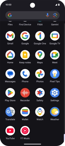 Open YouTube and go to the required video.
