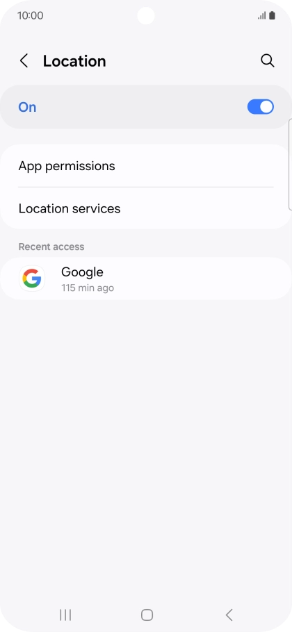 Press App permissions.