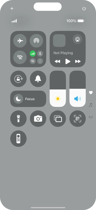 Press the sound mode icon to turn silent mode on or off.