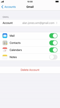 Press the Home key to return to the home screen.