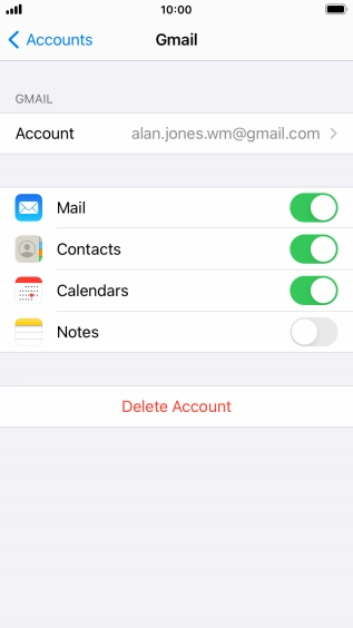 Press the Home key to return to the home screen.