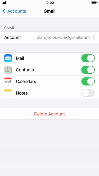 Press the Home key to return to the home screen.