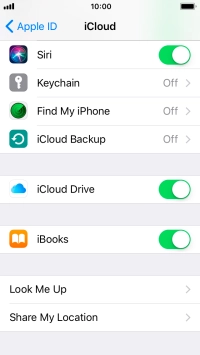 Press iCloud Backup.