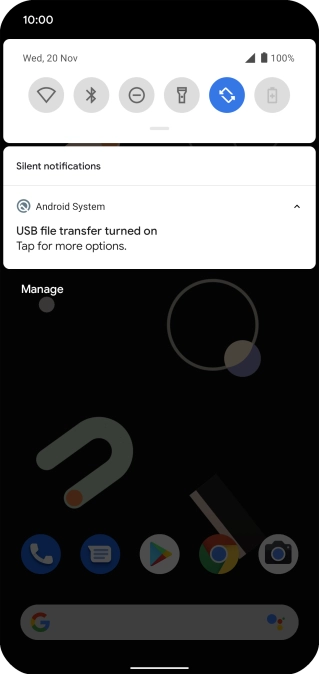 Press Tap for more options.