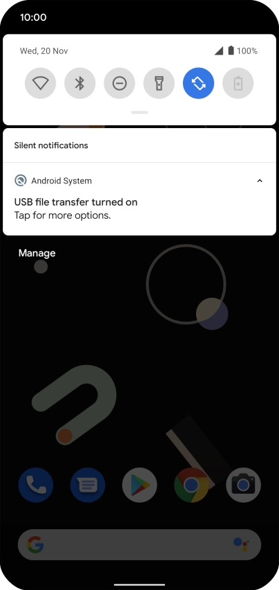 Press Tap for more options.