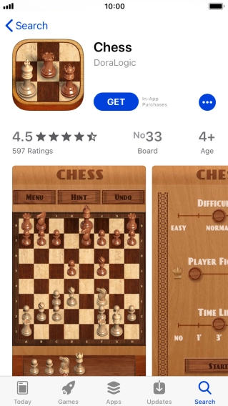 Press GET and follow the instructions on the screen to install the app.