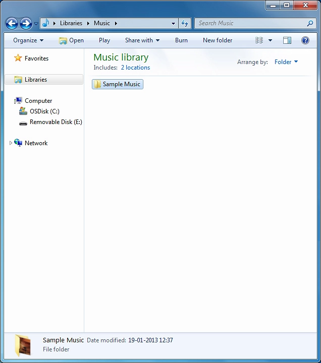 Go to the required folder in your computer's or your phone's file system.
