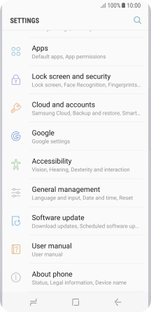 Press Software update.