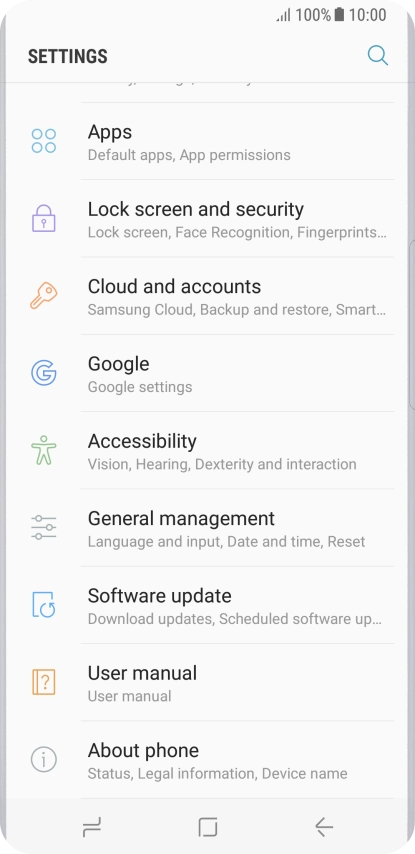 Press Software update.