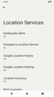 Press Location Accuracy.