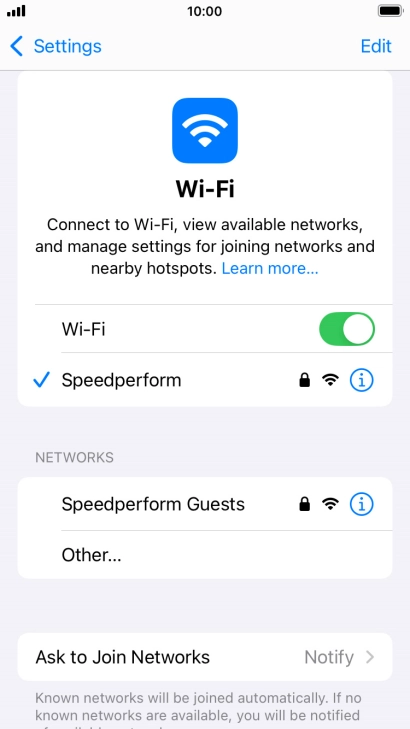 Press the Home key to return to the home screen.