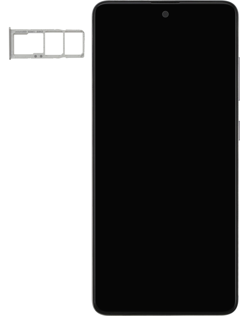 Turn your SIM so the angled corner of the SIM matches the angled corner of the SIM holder and place your SIM in the SIM holder.