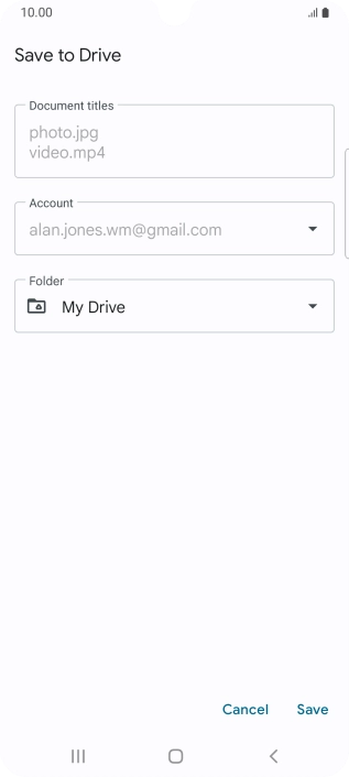 Press the field below 