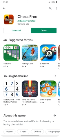 Slide your finger upwards starting from the bottom of the screen to return to the home screen.