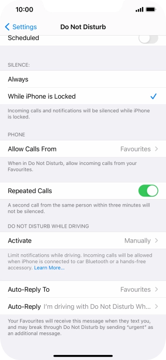Press Auto-Reply To.